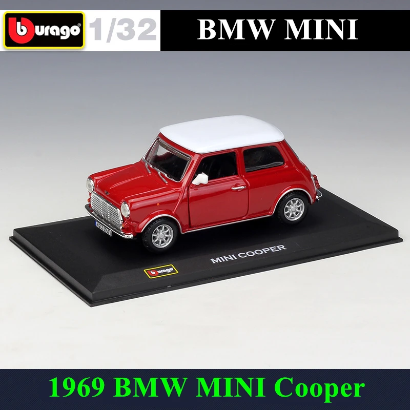 Bburago 1:32 1969 BMW миниатюрная медная модель автомобиля из сплава оргстекло