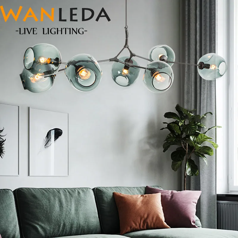 Новый Скандинавский современный люстра светильник ing светодиодная лампа