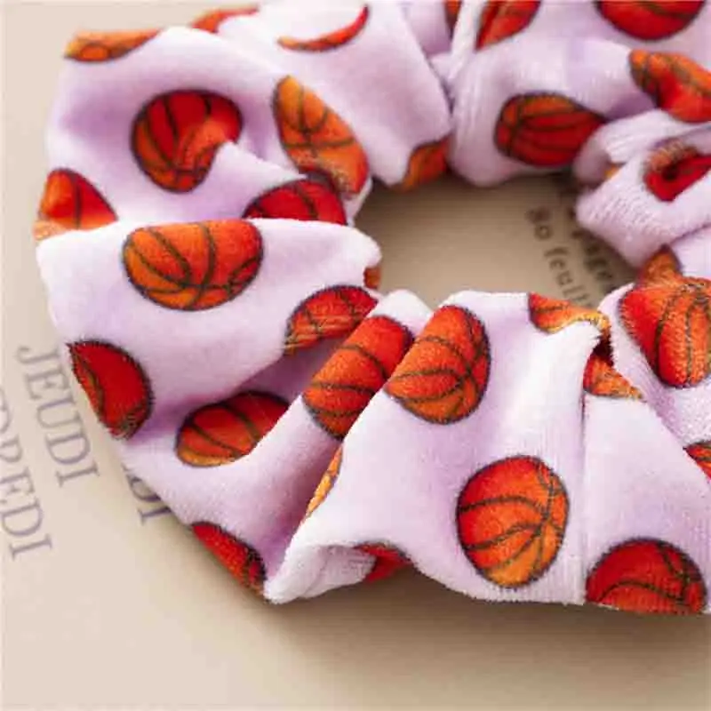 Резинка для волос бархатная толстая золотистая эластичная заколка хвоста с