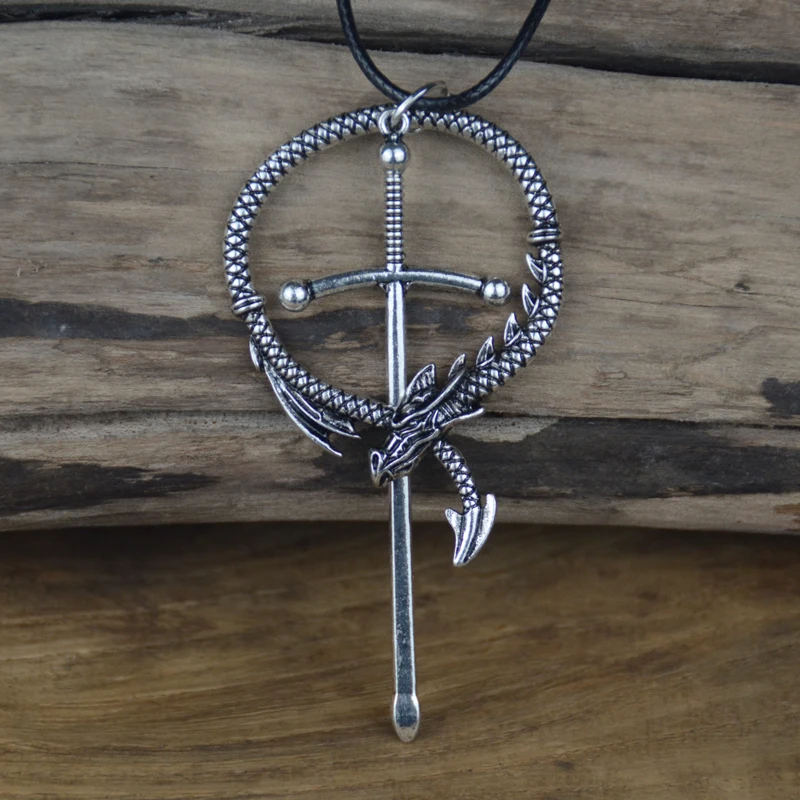 Дракон слэш подвеска в виде меча Цепочки и ожерелья | Украшения аксессуары