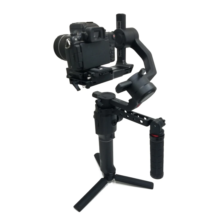 T1-Pro Inverted Handle Adjustable Mounting Extension Arm Monitor Microphone Holder for Moza Air2 Video Gimbal Camera Accessories |