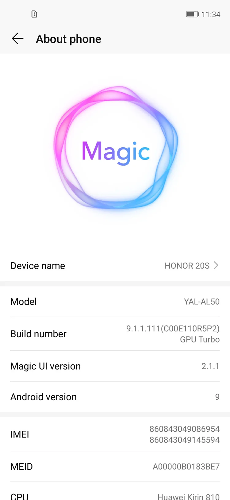 Honor 20s 6,2" полный экран 6x зум смартфон 6 ГБ 8 ГБ 128 Гб Поддержка Google Global rom 2340x1080P 48MP 32 Мп задняя 3 камеры