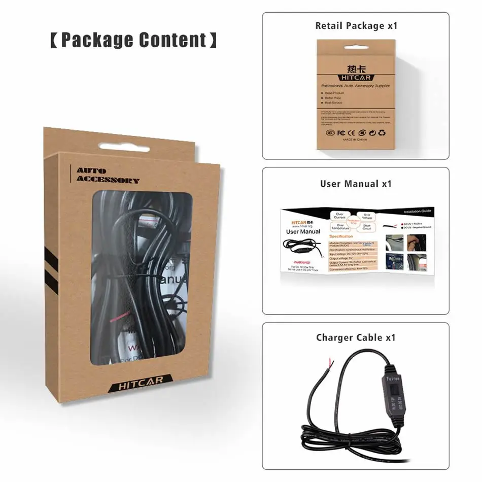 dc 12v to 5v inverter converter micro mini usb hard wired car power charger for gps phone dvr recorder camera 13 meters free global shipping