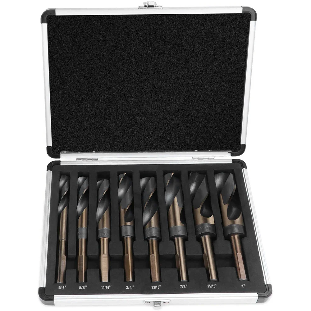 

8pcs/set Drill Bit Set High Speed Steel Twist Drill Hole Drill Bits multi-function For Metal Wood Plastic Drill Woodworking