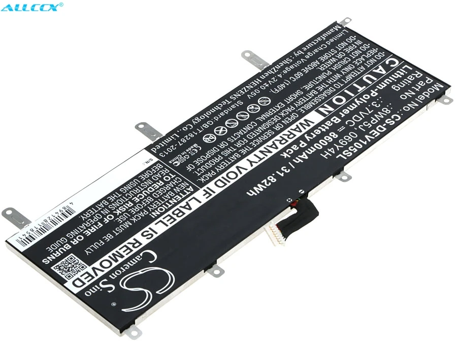 Аккумулятор Cameron Sino 8600 мАч 069Y4H 8WP5J для DELL Venue 10 5000 5050 | Компьютеры и офис
