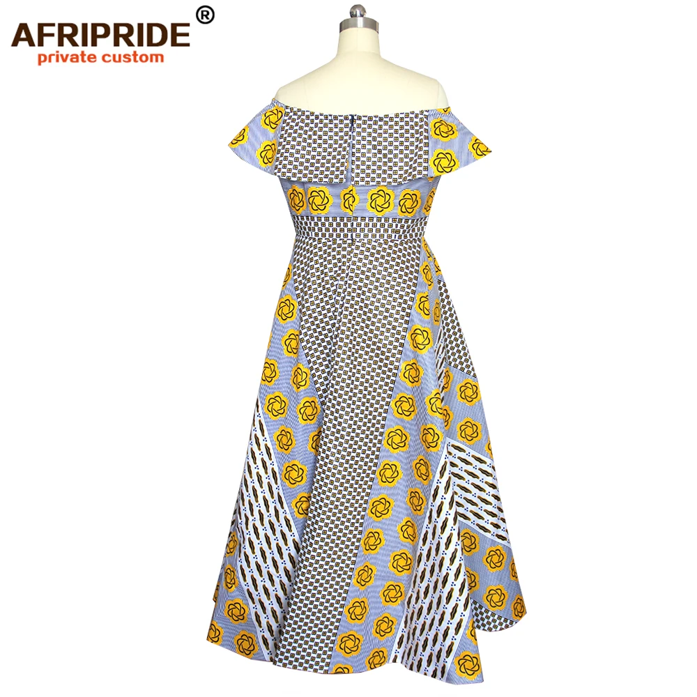 Женский костюм из 2 предметов в африканском стиле длинное платье с разрезом +