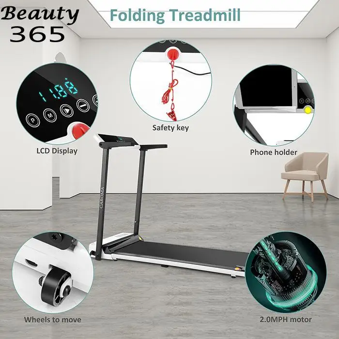 

Foldable Treadmill Home Gym Indoor Exercise Electric Walking Running Jogging Equipment Gym Folding House Fitness Treadmill