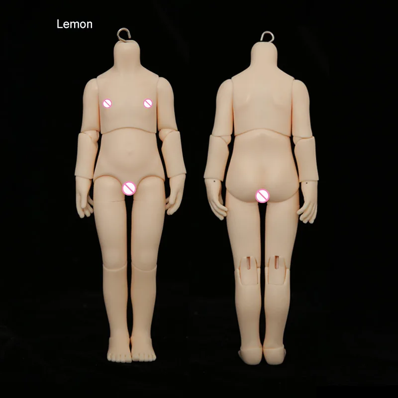 BJD Кукла тело 1/6 смолы фигурки голая игрушка мальчик девочка подарок кукла ребенок настоящая Смола игрушки для детей - Цвет: Lemon