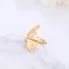 Модное персонализированное минималистское кольцо ручной работы регулируемого размера, индивидуальное женское кольцо с двумя буквами, Прямая поставка