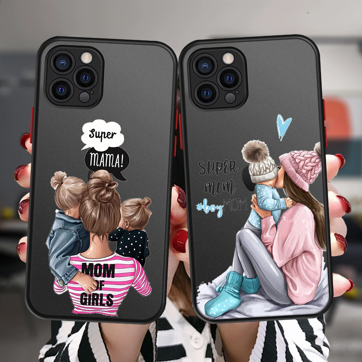 Чехол для iPhone 12 11 13 Pro Max Mini X XR XS 7 8 Plus мягкий жесткий матовый бампер с надписью Super