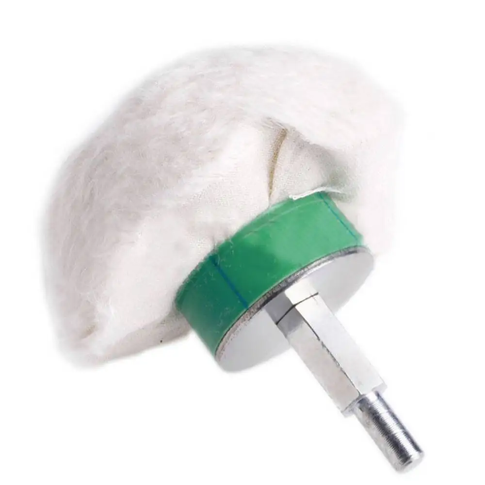 

1 Pcs T-shaped Buffer Cotton Polishing Wheel W/ Handle For Drill Rim 1/4 Shank