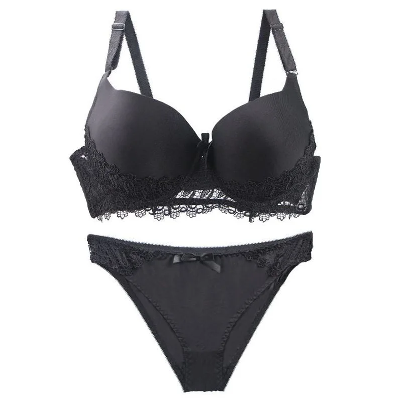 Женское нижнее белье комплект сексуального кружевного бюстгальтера с вышивкой
