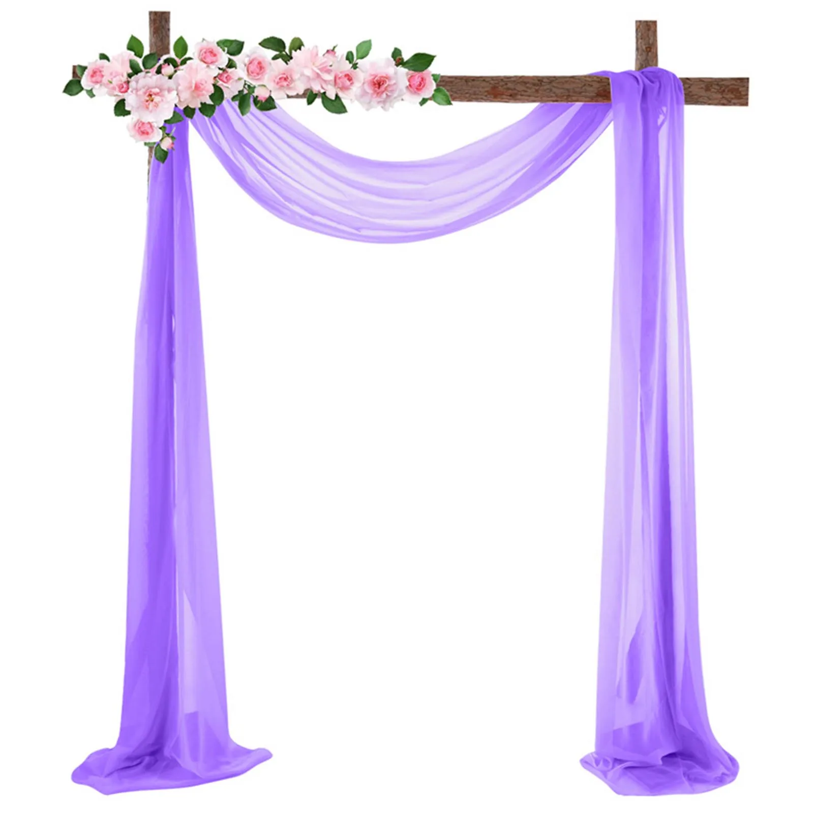Wedding Arch Chiffon Drapes Panel Outdoor Ceremony Engagement Party Backdrop Curtain Photography Background Expedient | Дом и сад