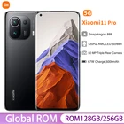 Смартфон Xiaomi Mi 11 Pro с глобальной прошивкой, 5G дюйма, NFC, 128 ГБ256 ГБ, Snapdragon 888, камера 50 МП, AMOLED изогнутый экран 120 Гц, 67 Вт, быстрая зарядка