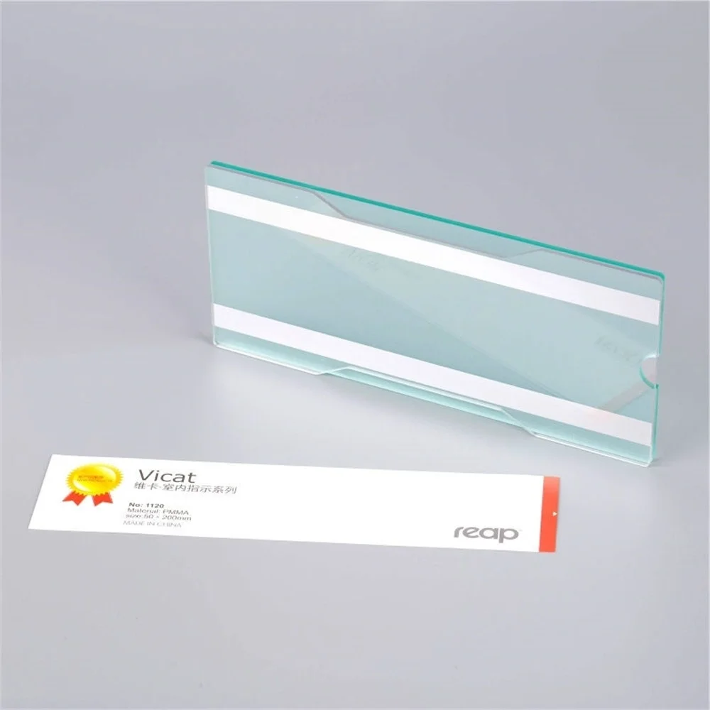 Acrylic 200*50mm Landscape Door Signage Wall Sticker Frame Horizontal Mount Sign Holder Office Room Name Tag Card Case Rack | Канцтовары