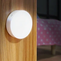 led motion sensor night light usb rechargeable bedroom wall lamp stairs intelligent body light sensor lamp home energy saving