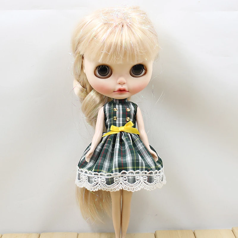 Blyth Doll ледяное Платье зеленое платье наряд
