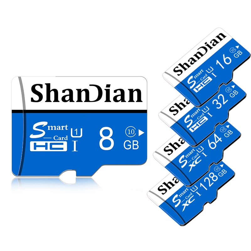 Оригинальная карта памяти SHANDIAN 4 ГБ 8 16 32 64 128 SD класса 6 класс 10 Высококачественная