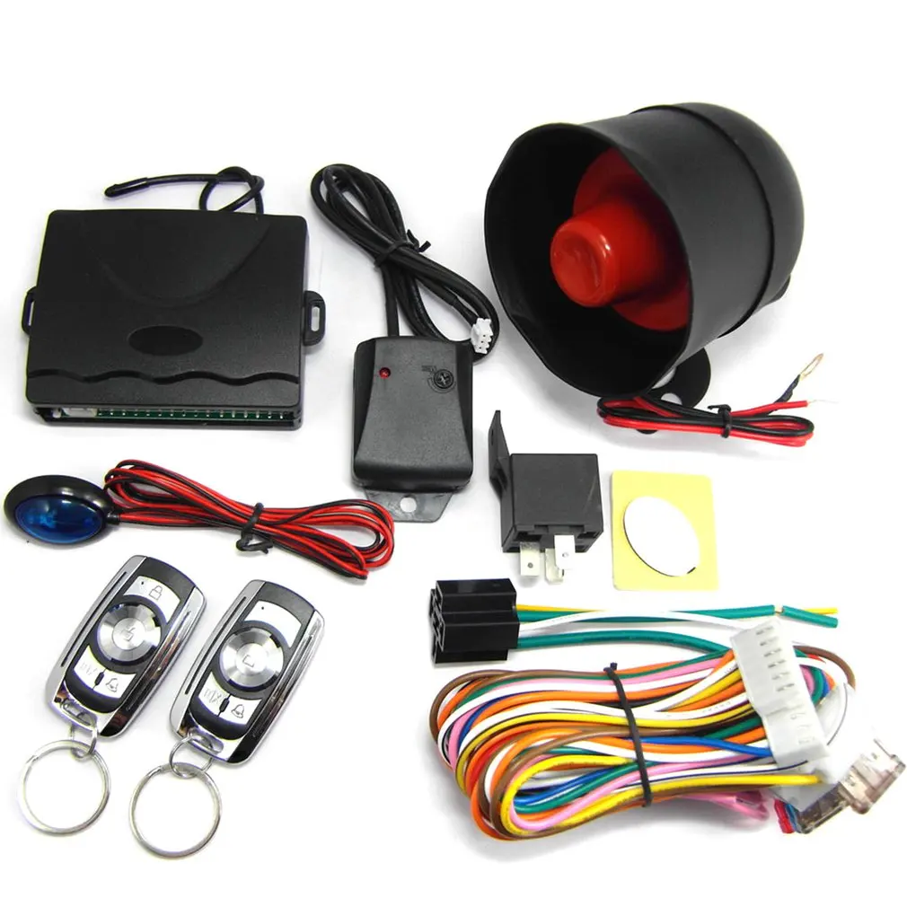 

CHADWICK 802B-8133 One Way Car Alarm System With Siren For 12V DC Vehicle Which Has Central Door Lock System