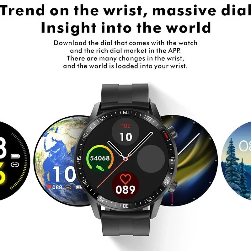 

Q88 Smart Watch Bluetooth 46MM Full Round Heart Rate Monitor Dial Answer Call Sport Fitness Men Smartwatch IWO
