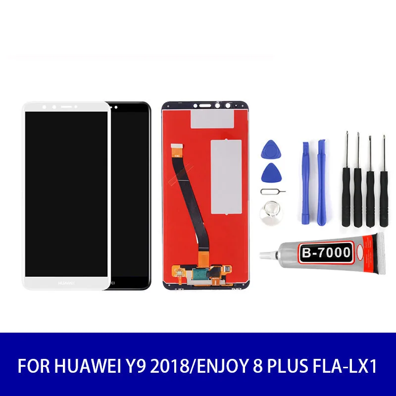 Оригинальный качественный ЖК дисплей для Huawei Y9 2018/Enjoy 8 PLUS FLA LX1 сенсорная панель