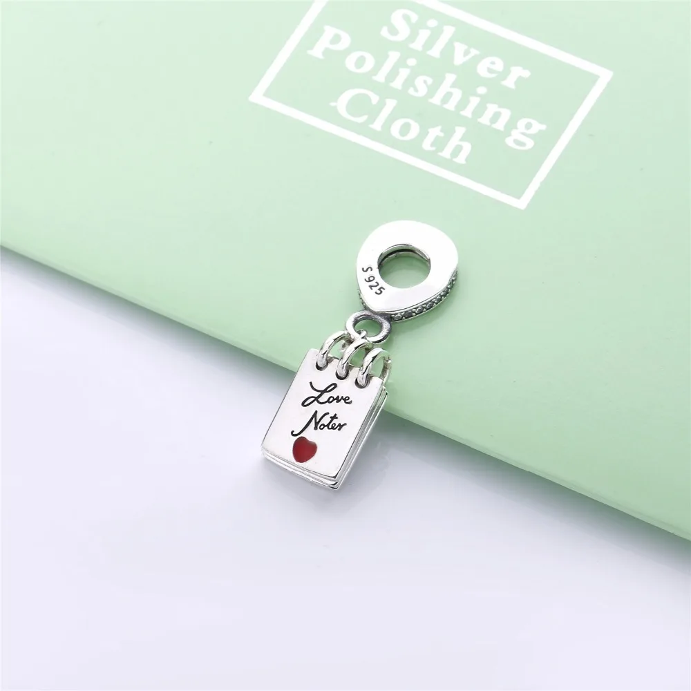 Moonmory 100% реальные технические серебряные подвески в виде романтических заметок