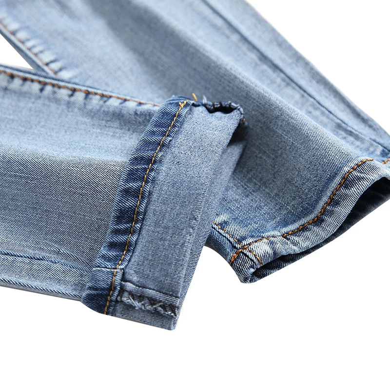 Джинсы мужские стрейчевые светильник брюки из денима облегающие четыре сезона |