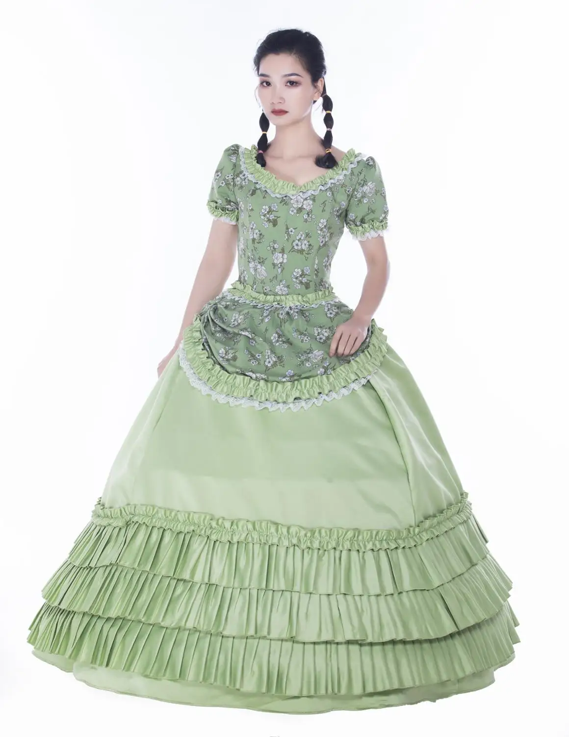 New Victorian Southern Belle Wild West Period Fairytale Princess Dress Reenactment Gown | Тематическая одежда и униформа