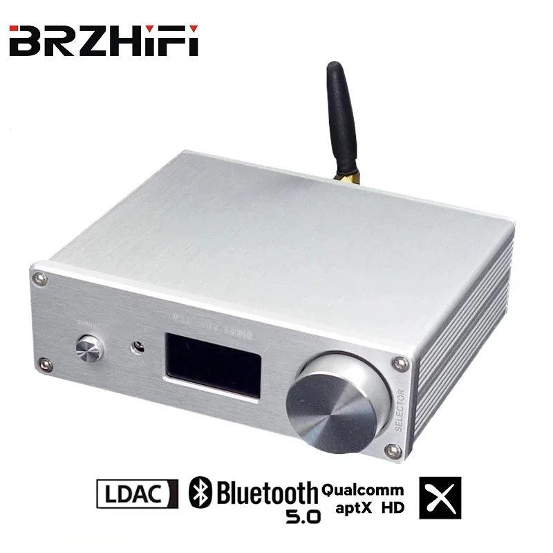 

BRZHIFI SU9 DAC Dual ES9038Q2M Audio Decoder DSD512 Bluetooth 5.0 USB PCM32Bit 192KHz Support LDAC APTX HD Decoding RCA Output