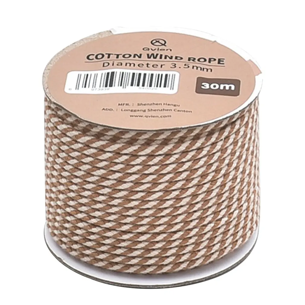 

30 м походный шнур веревка навес хлопковая веревка витая хлопковая веревка походный канат для наружного навешивания