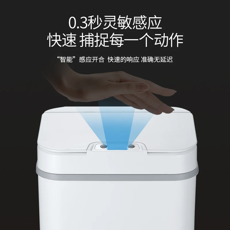 Умный мусорный ящик для гостиной ванной комнаты кухни креативная Автоматическая Индукционная крышка ремня