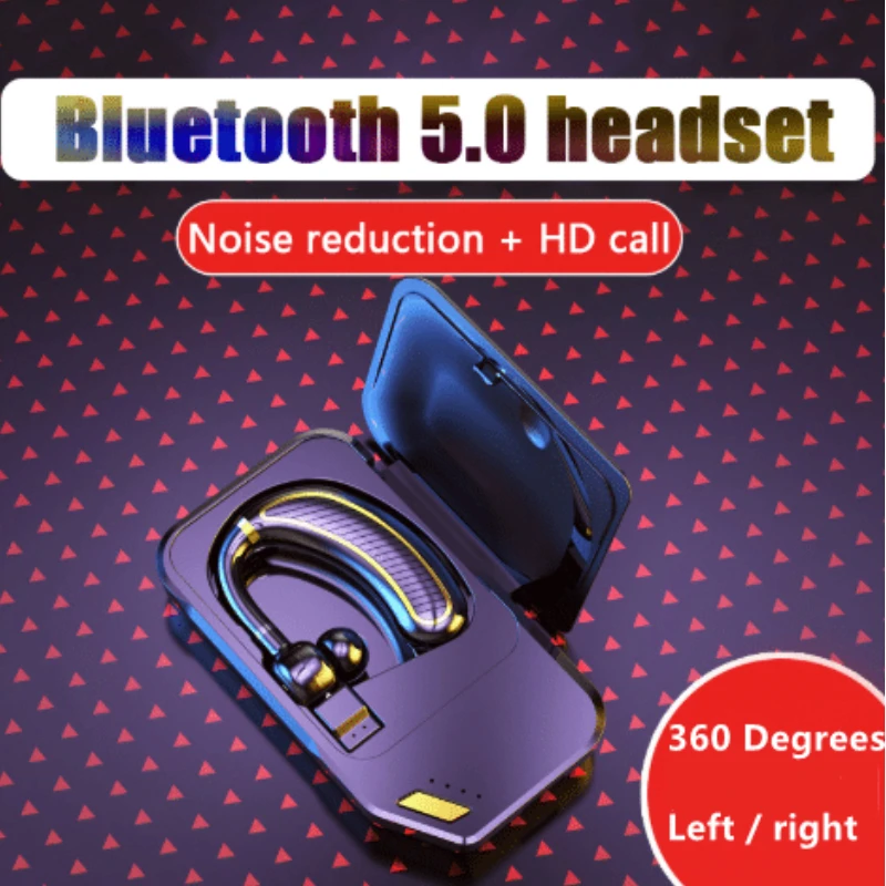 Деловые беспроводные наушники 360 градусов bluetooth 5 0 одиночная подвесная