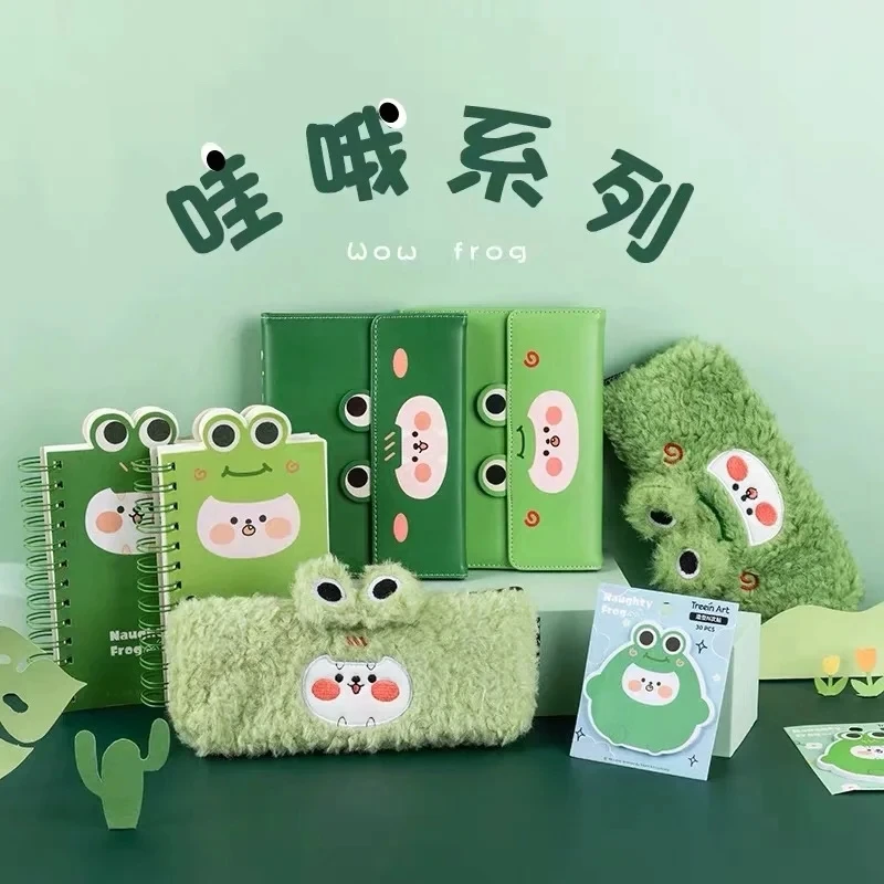 

WA OH Kawaii Wax Leather PU Diary Notebook Daily Study Office Work Portable Notebook Diary School Supplies