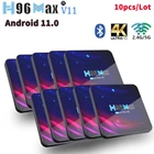 Приставка Смарт-ТВ H96 Max V11, Android 11, RK3318, 4K, 2,4G, искусственный Wi-Fi, 4 ГБ, 64 ГБ, 32 ГБ, Google play, Youtube, медиаплеер, ТВ-приставки H96Max