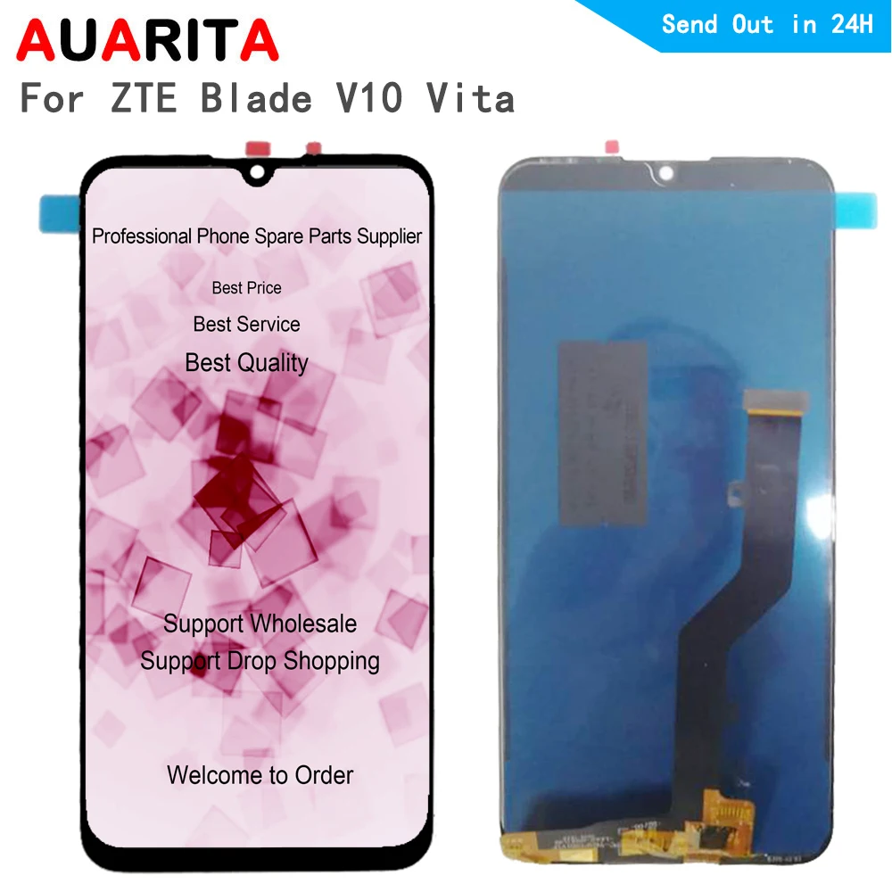 Для ZTE Blade V10 Vita V10vita LCD с рамкой дисплей + сенсорная панель экран дигитайзер сборка