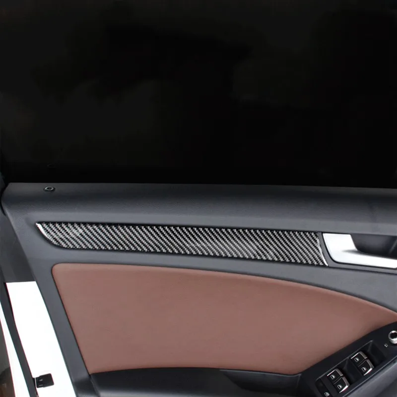 Углеродное волокно обшивки дверей автомобиля полоски Copilot Dashboard Decortaion Крышка для