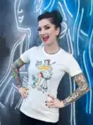 Цветная женская футболка с изображением кукольного лица для кухни, забавная Повседневная модная футболка унисекс с изображением графического хипстера в уличном стиле из 100% хлопка