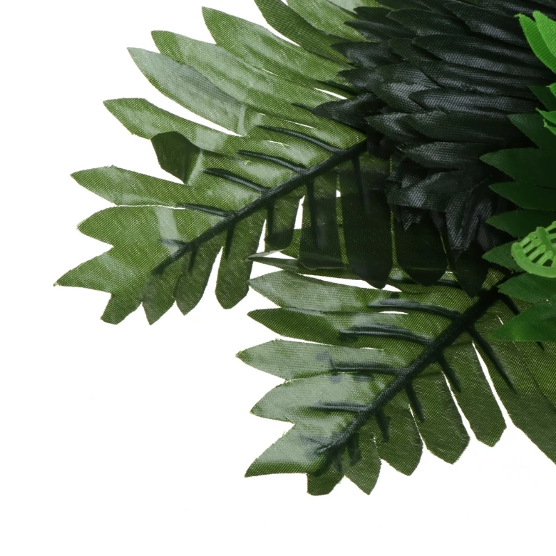 

1 Bunch 18 Heads Artificial Silk Cloth Green Plants Cycas Palm Tree Garden Home Decoration