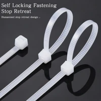 assorted self locking nylon cable ties black plastic zip tie loop wire wrap zip ties 500pcs 3x60 3x80 3x100 3x120 3x150mm