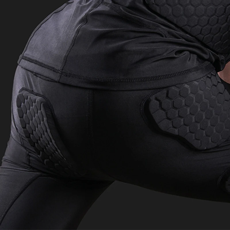 

Adult Men Padded Compression Shorts Hip And Thigh Protector For Football Paintball Basketball Ice Skating Soccer Hockey hot
