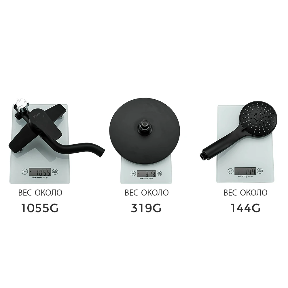 FRAP shower faucet mixer black system rain bath f2427/f2429 | Обустройство дома