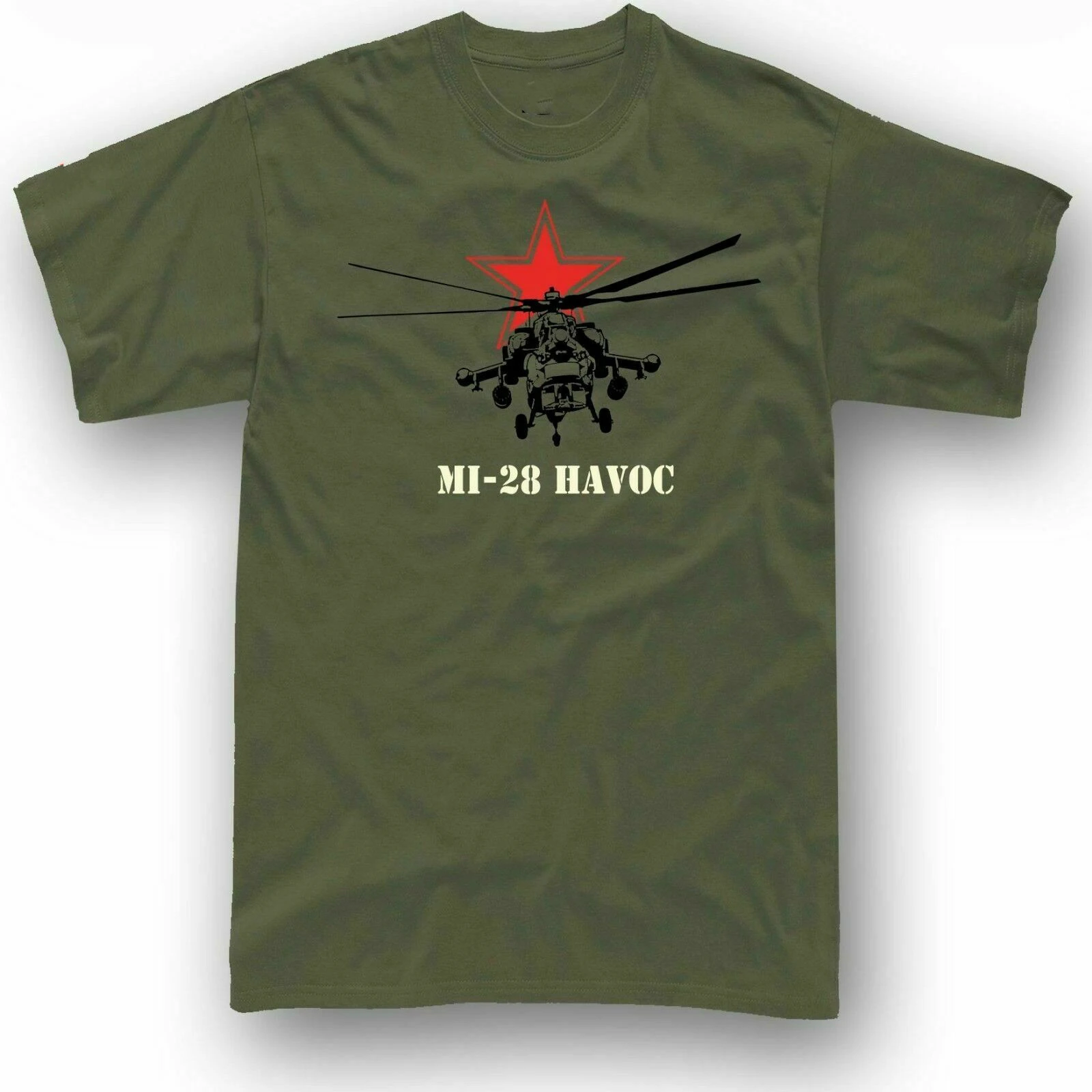 

Mi-28 Havoc t shirt Russia army helicopter CCCP Men T Shirt Army copter