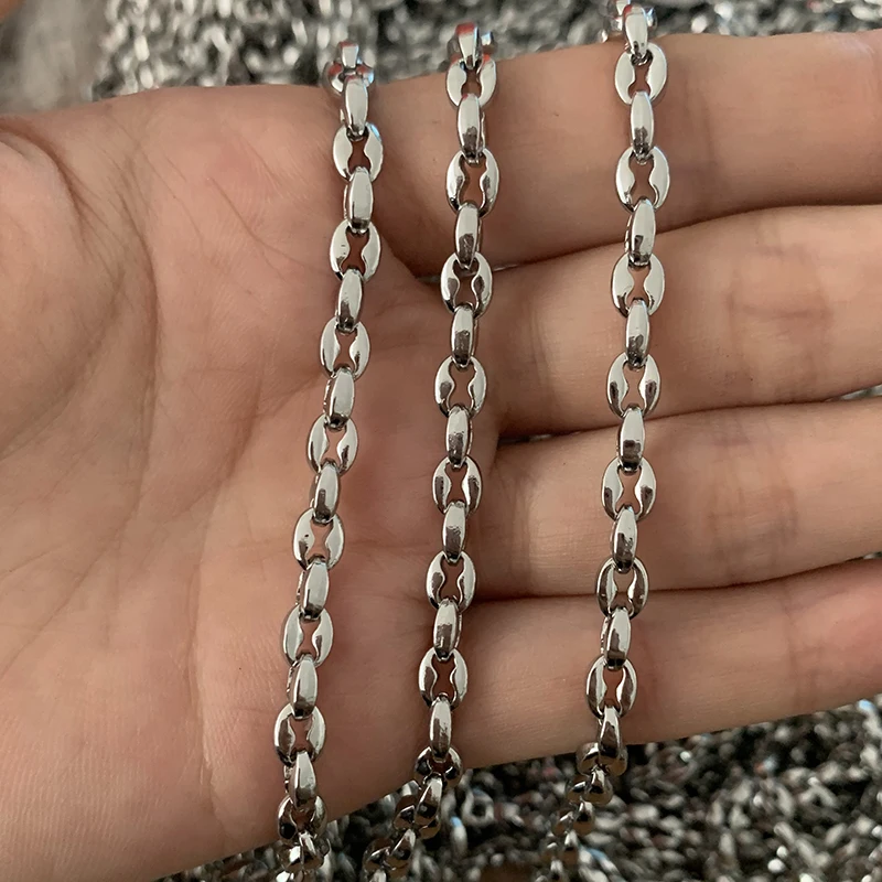 Цепочка из нержавеющей стали для мальчиков и девочек ожерелье с маленькими