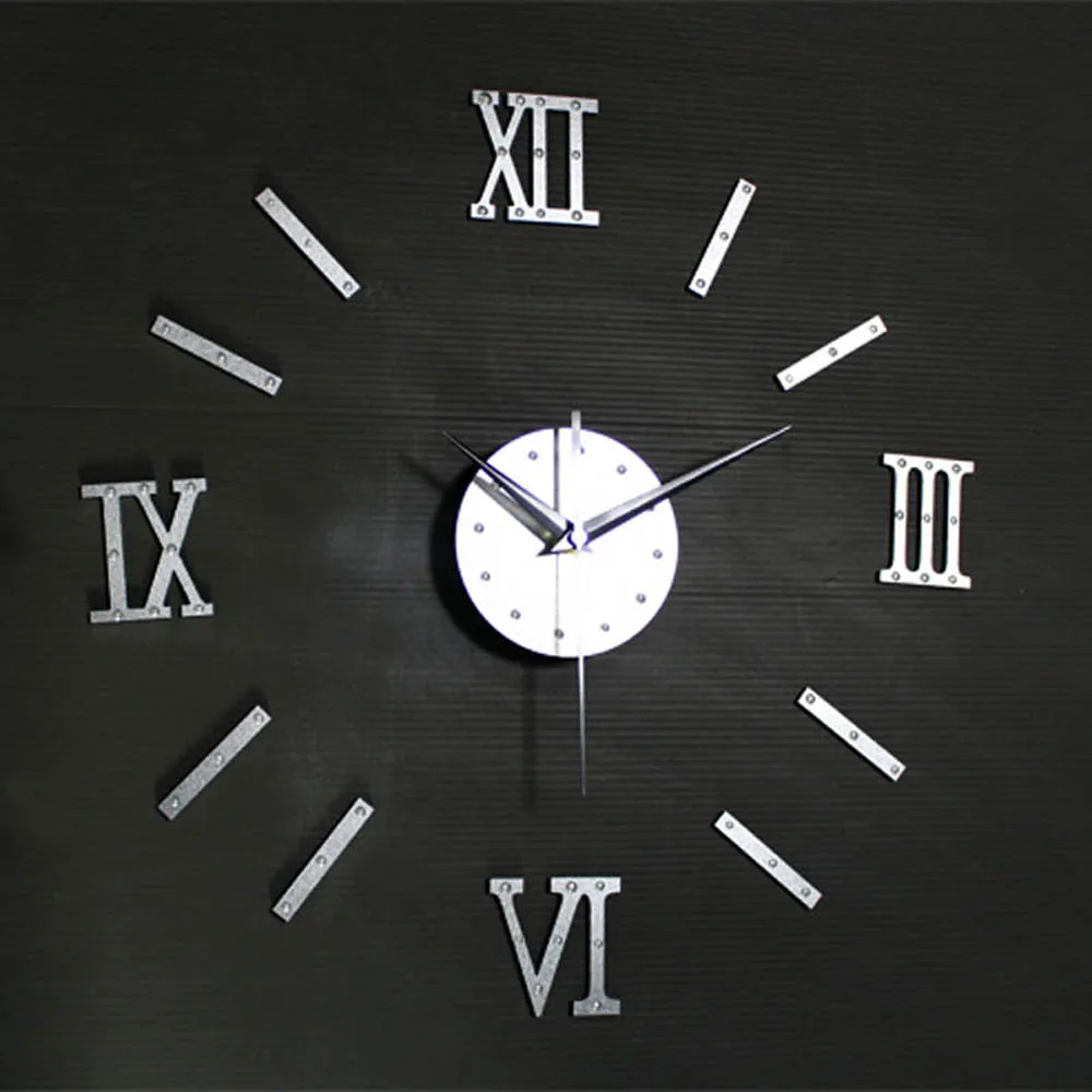Креативные DIY настенные часы современный дизайн римские цифры винтажные Ретро