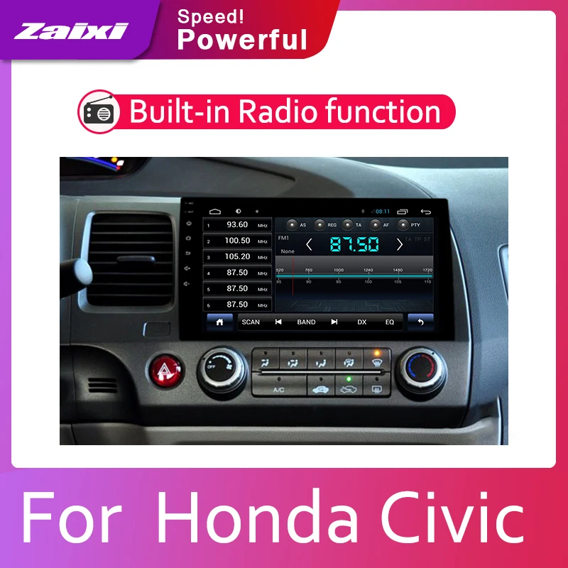 Мультимедийная система для Honda Civic 2006 ~ 2011 Android HD экран автомагнитола аудиоплеер GPS
