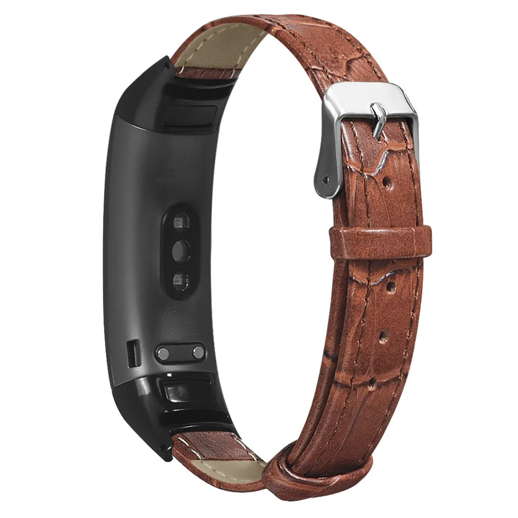 Кожаный ремешок для спортивных часов для huawei Honor Band 5/4 ремешок для наручных браслетов Сменный ремень# P3