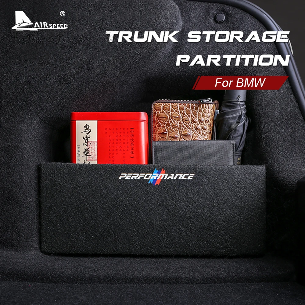 AIRSPEED Car Trunk Storage Organizer Side Bag Box for BMW 3 5 Series F52 F30 G20 G30 F10 6GT G32 F48 G01 X5 F15 G05 Accessories