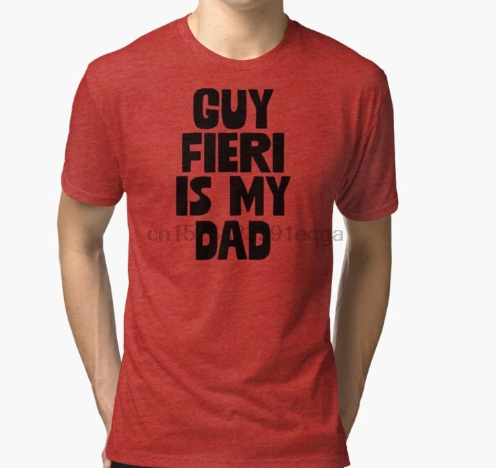 Мужская футболка с коротким рукавом надписью Guy Fieri Is My Dad подарок для