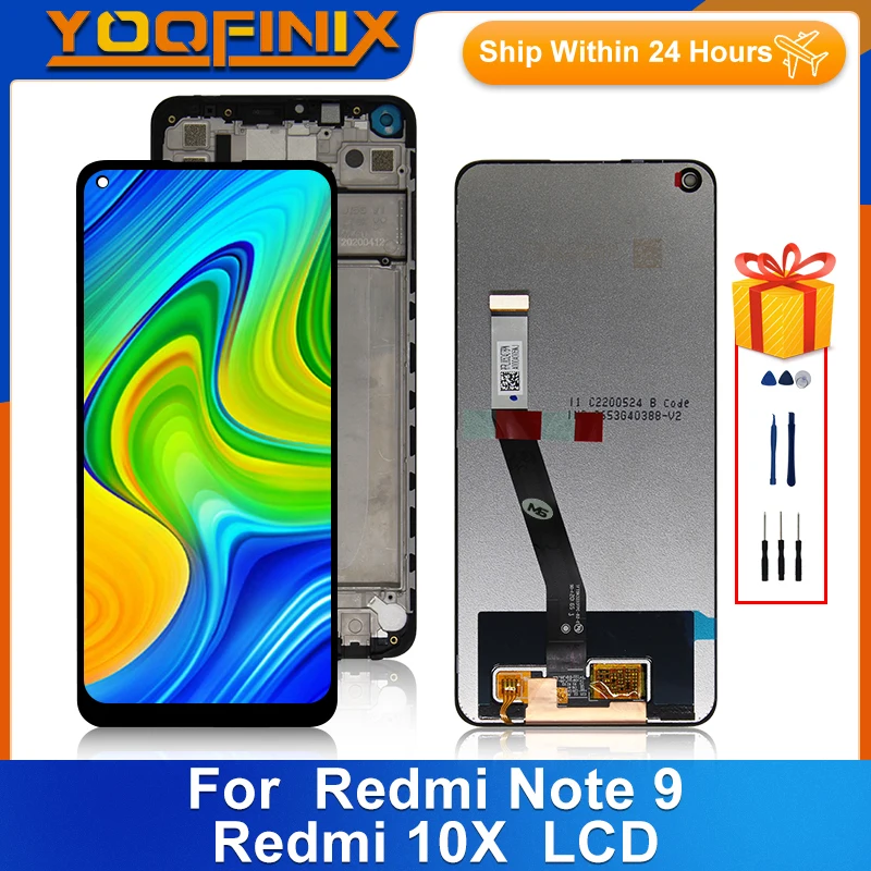 ЖК-дисплей 6,53 дюйма для Xiaomi Redmi Note 9 M2003J15SC, дисплей с дигитайзером в сборе для Redmi 10X, 4G, дисплей, запасные части