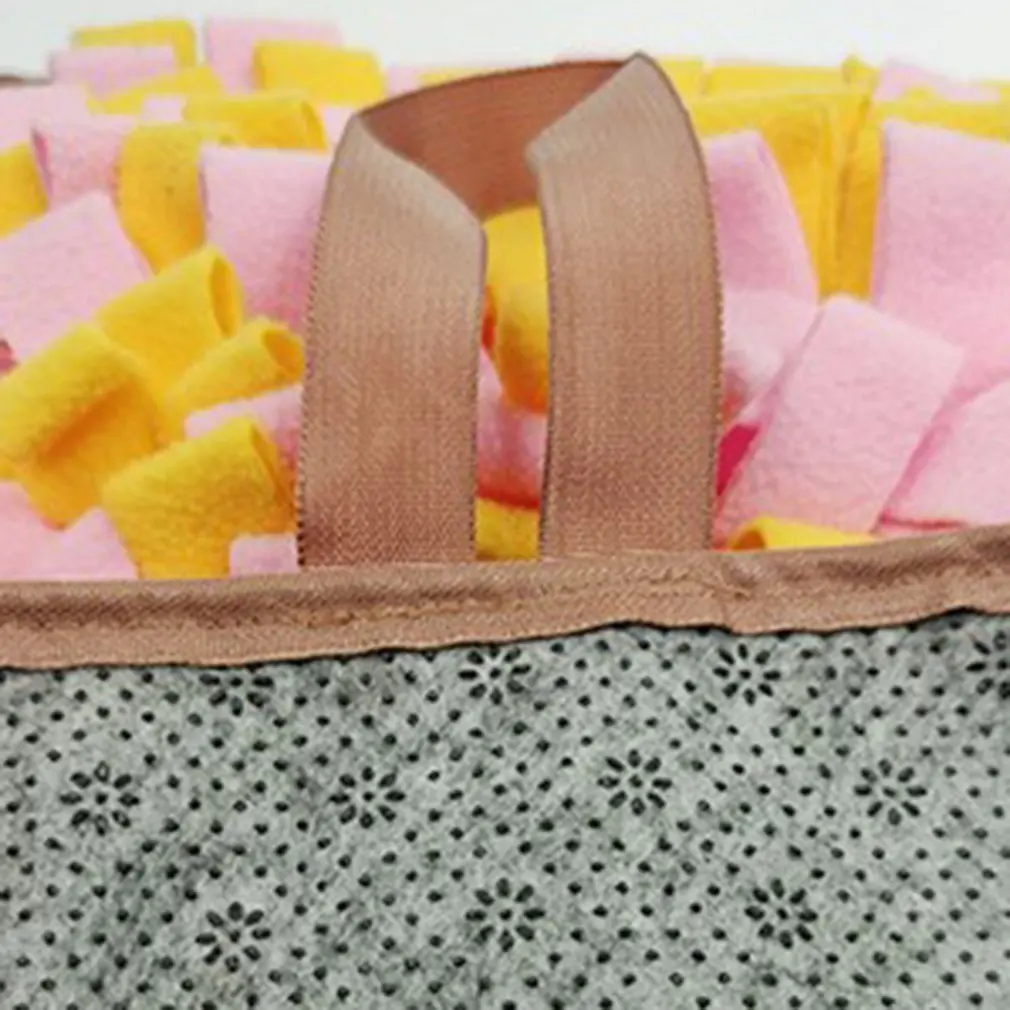 

2021 Pet Dog Smell Training Toys Pet Sniffing Pad Washable Training Blanket Feeding Mat Piecing Dog Foraging Skills Toys